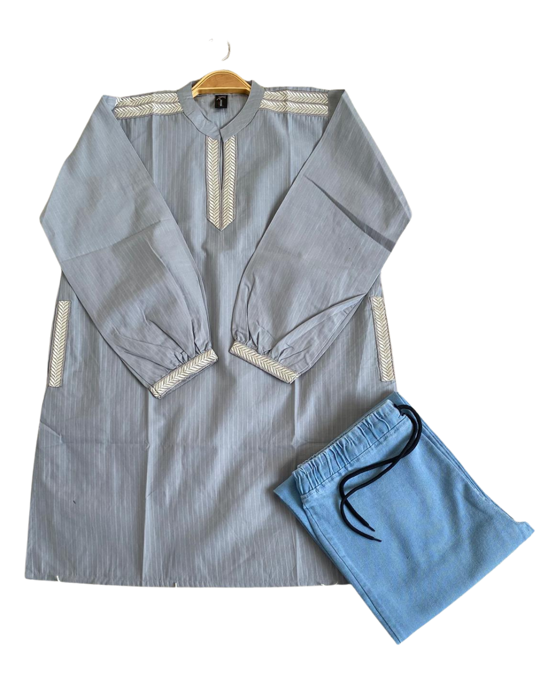 summer Cotton  Embroided Top with baggy jeans✨ Price