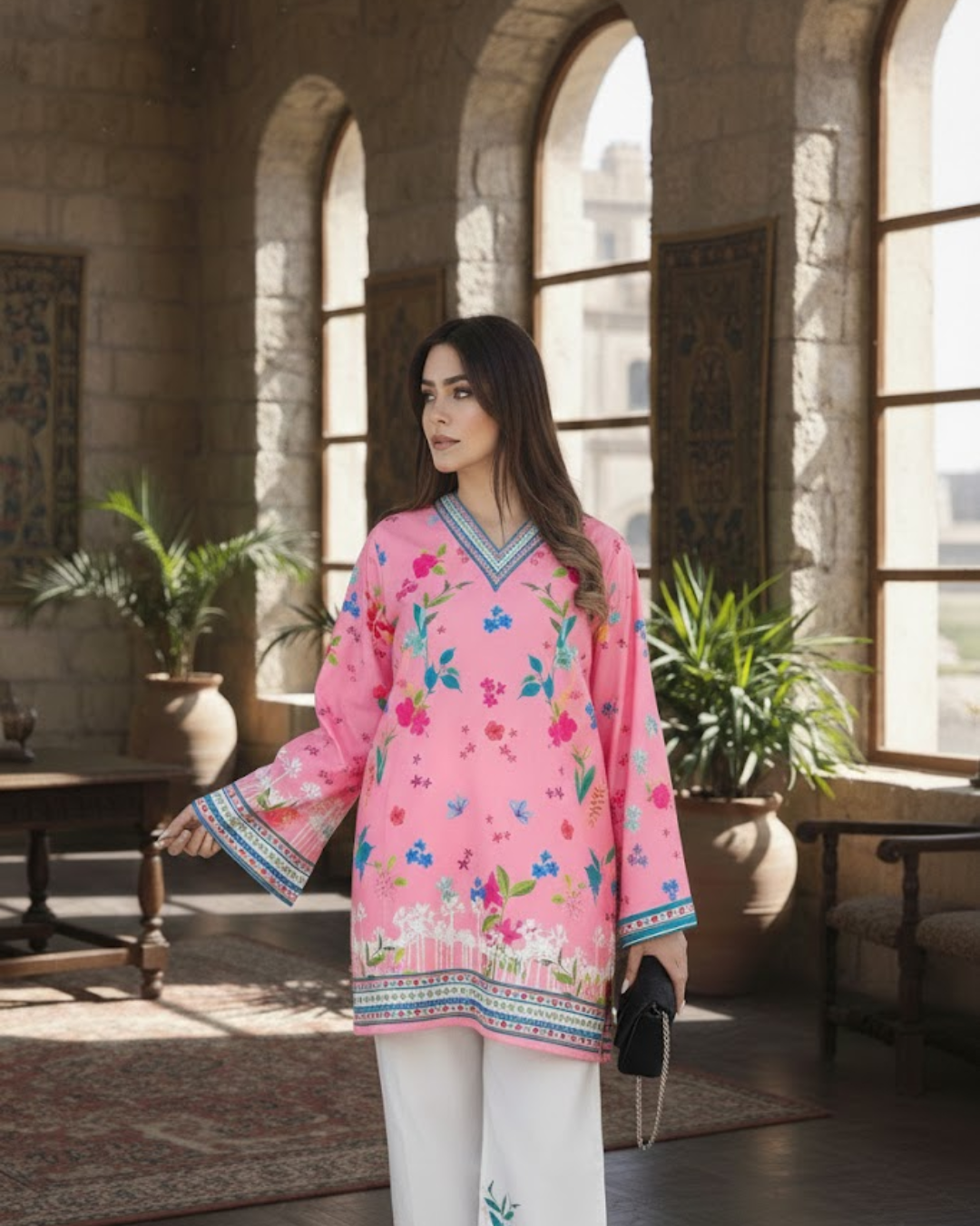 New Arrival Stitched 2 piece printed shirt and printed trouser✨ Price