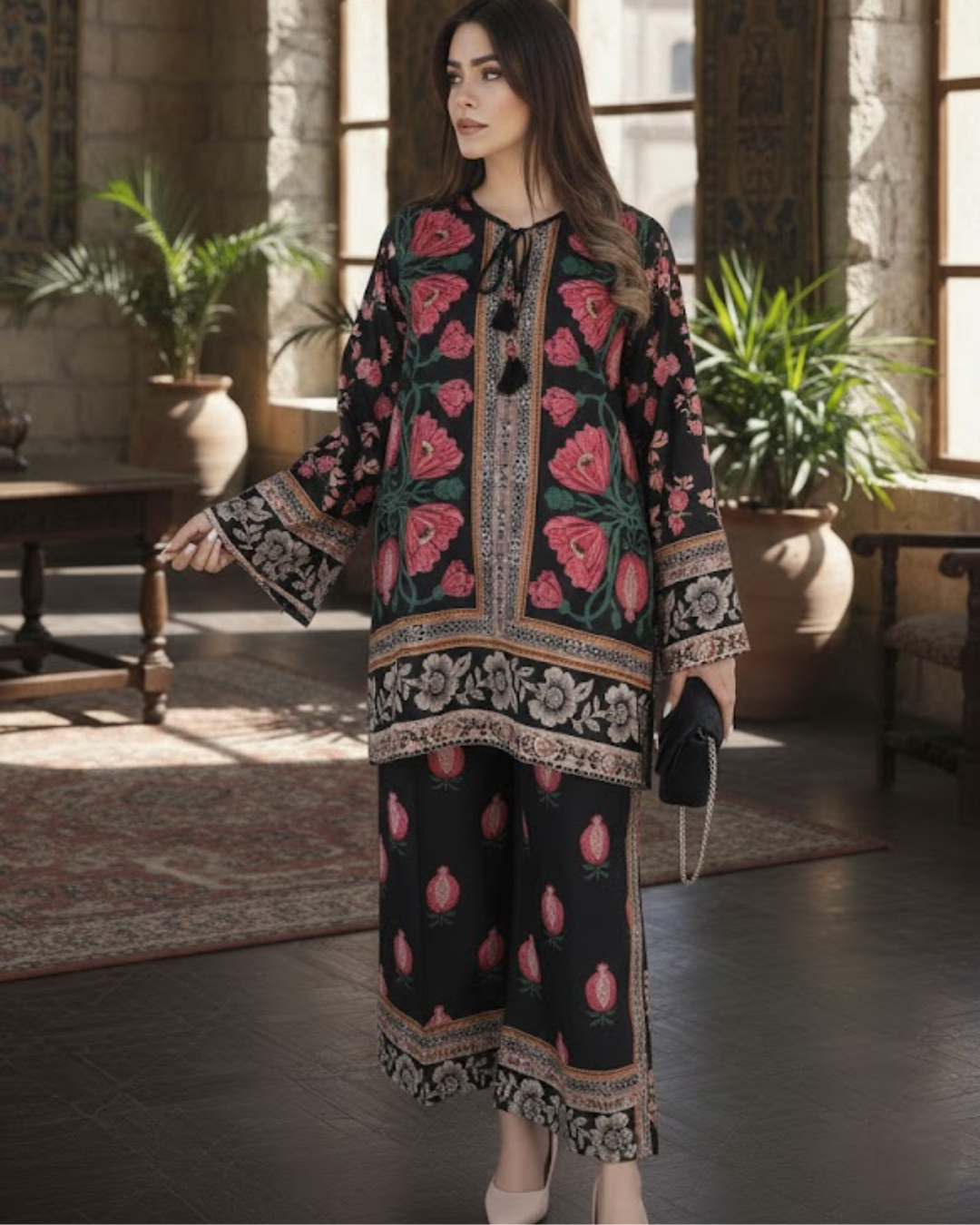 New Arrival Stitched 2 piece printed shirt and printed trouser