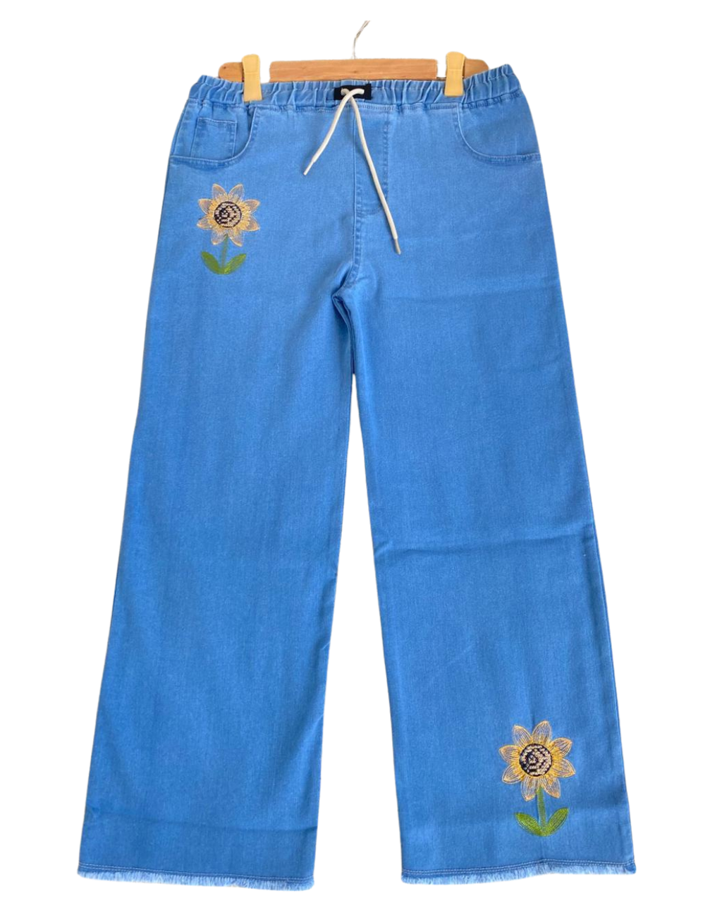 new Embroidery baggy style denim jeans