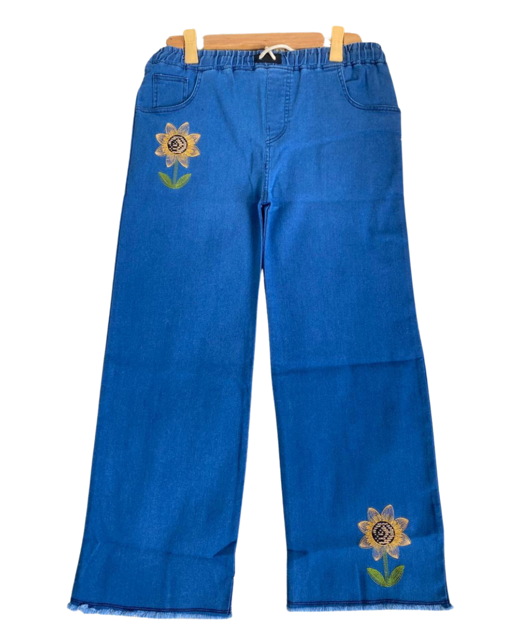 new Embroidery baggy style denim jeans